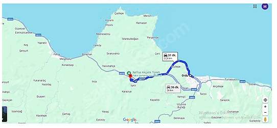 ALTINORDU IŞIKLI MEVKİ SATILIK 820 M2 DOĞA MANZARALI ARSA